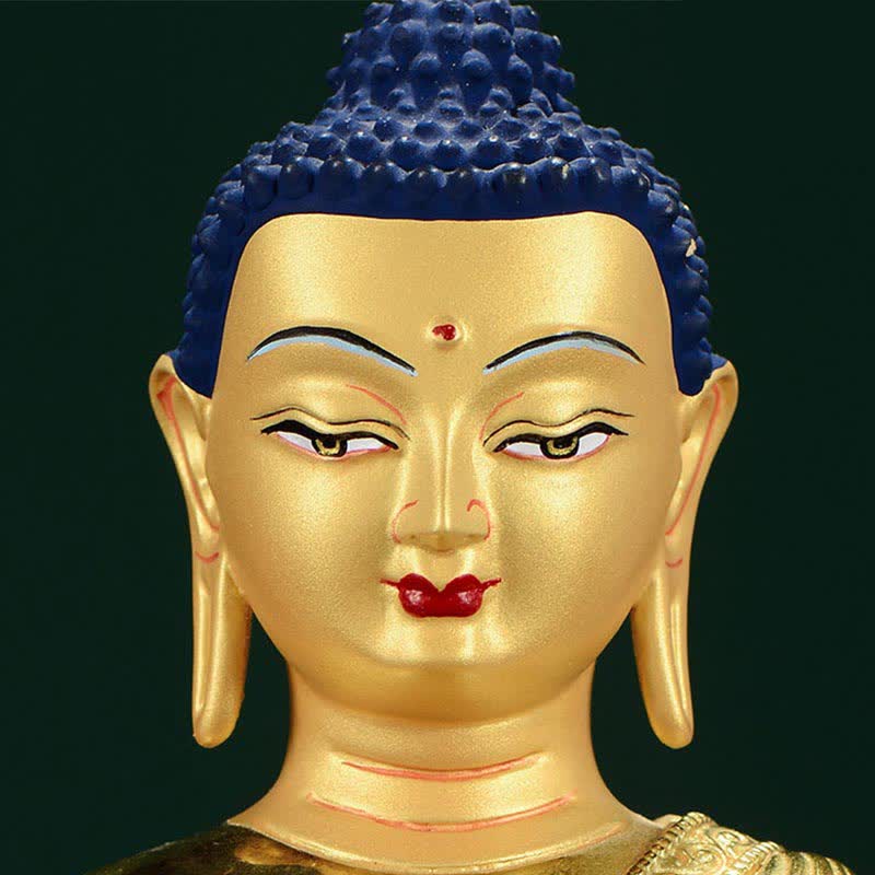 Nimara Ritual Buddha Shakyamuni Figurine Enlightenment Copper Statue Home Offering Decoration