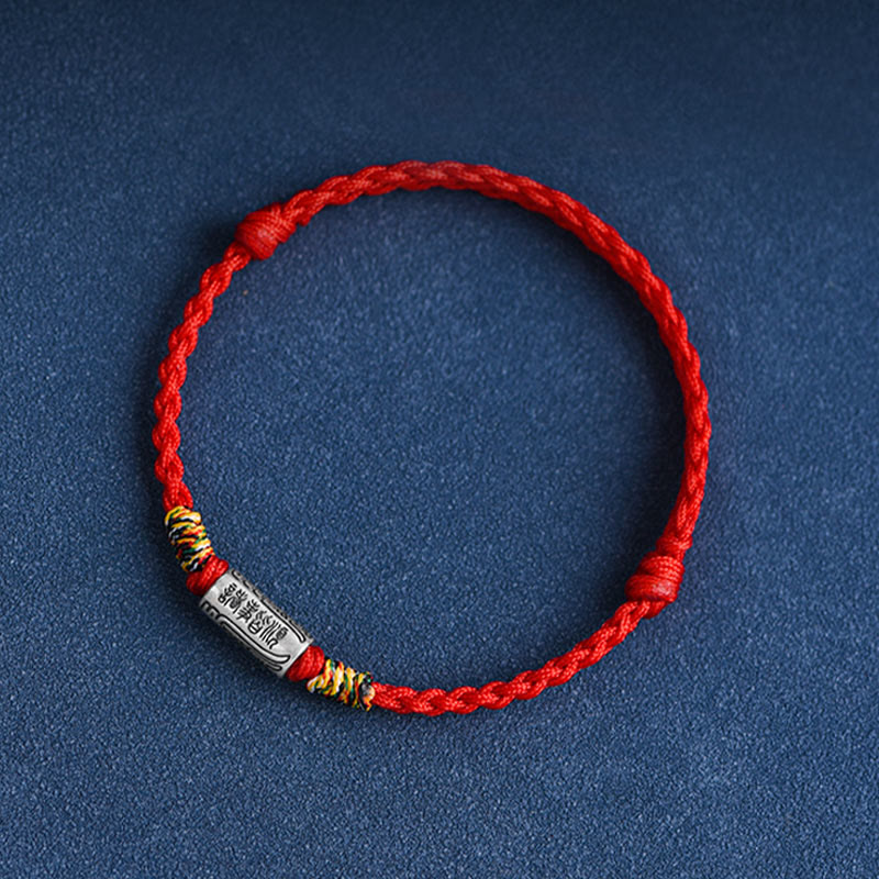 Nimara Ritual Handcrafted 925 Sterling Silver Everything Goes Well Design Protection Strength Bracelet Anklet