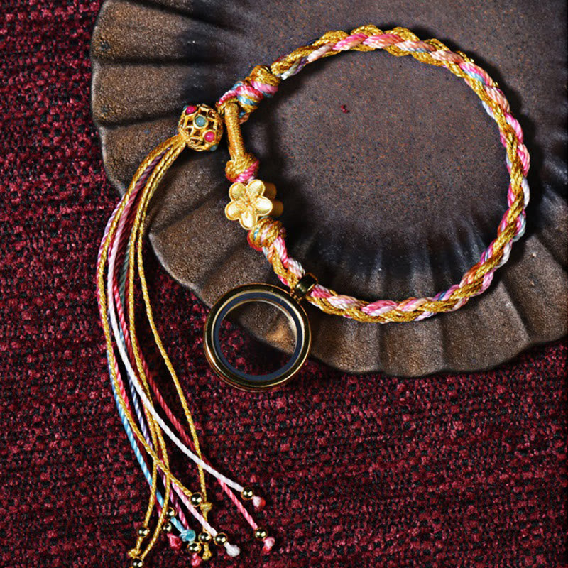 Nimara Ritual Tibetan Handmade Luck Colorful String Single Double Wrap Braided Bracelet