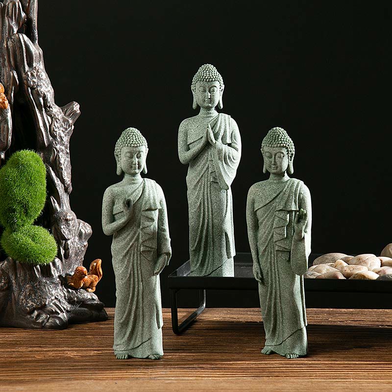 Nimara Ritual Tibetan Meditation Contemplation Buddha Serenity Compassion Statue Figurine Decoration