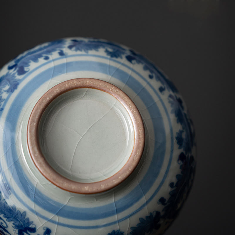 Nimara Ritual Mountain Landscape Lotus Orchid Pavilion Gathering Ceramic Teacup Kung Fu Tea Cup