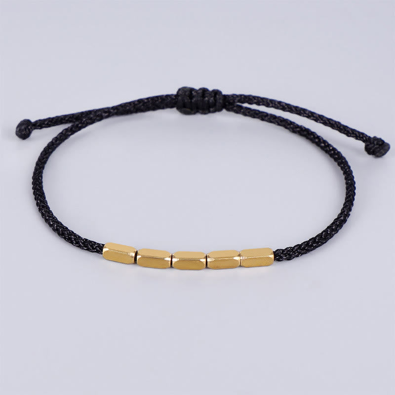 Nimara Ritual Handcrafted Copper Bead Protection Braided String Bracelet