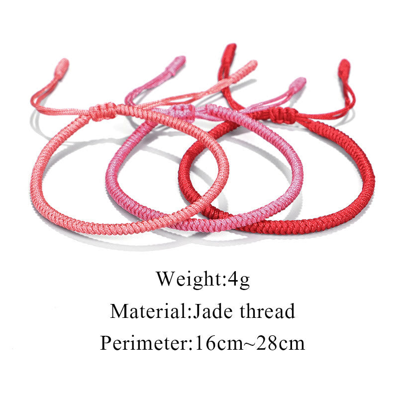Nimara Ritual Tibetan 3Pcs King Kong Knot Protection Braided Bracelet