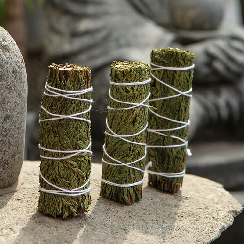 Nimara Ritual Cedar Smudge Stick for Home Cleansing Incense Meditation and Rituals Cedar Sticks Incense Wands