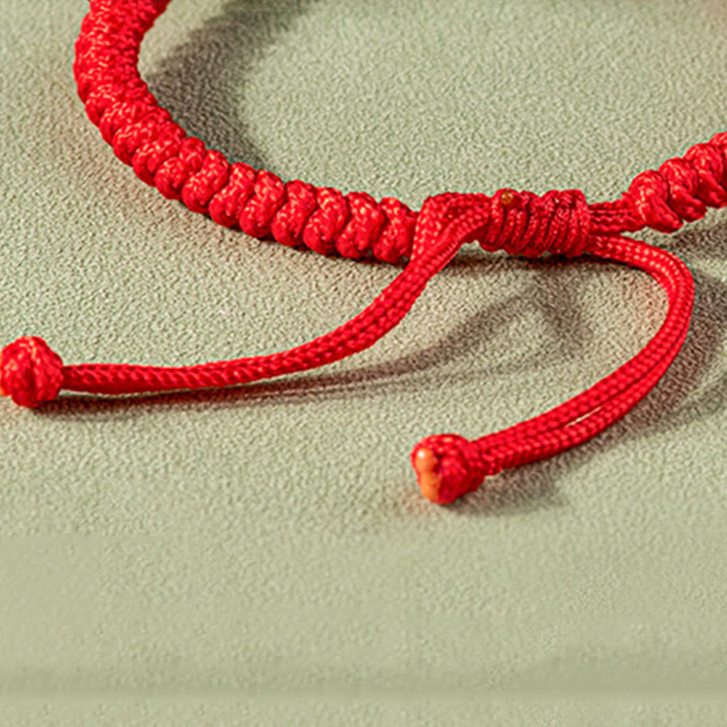 Nimara Ritual Handmade Natural Jade PiXiu Protection King Kong Knot Braided String Bracelet