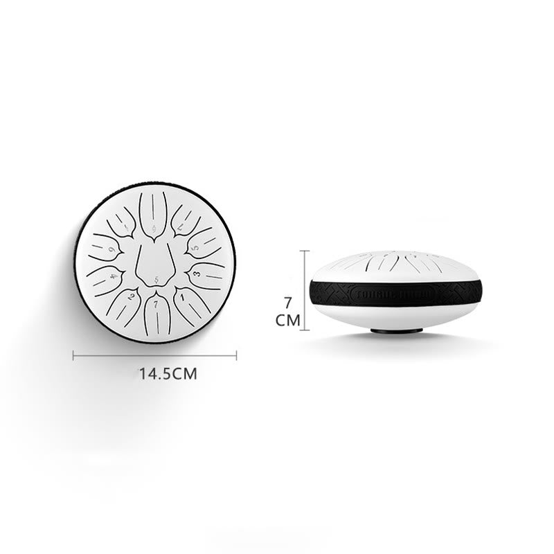 Nimara Ritual Steel Tongue Drum Sound Healing Meditation Yoga Lotus Drum Kit 11 Note 6 Inch