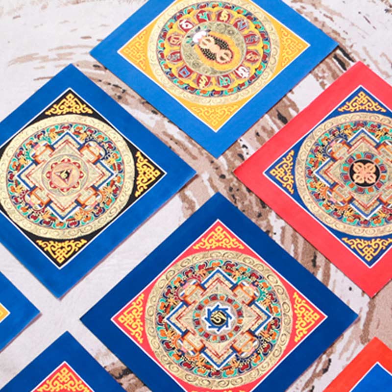 Nimara Ritual Tibetan Handmade Thangka Painting Blessing Thangka Blind Box Random Color Pattern