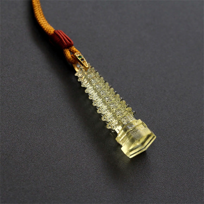 Nimara Ritual Liuli Ancient Pagoda Wisdom Necklace