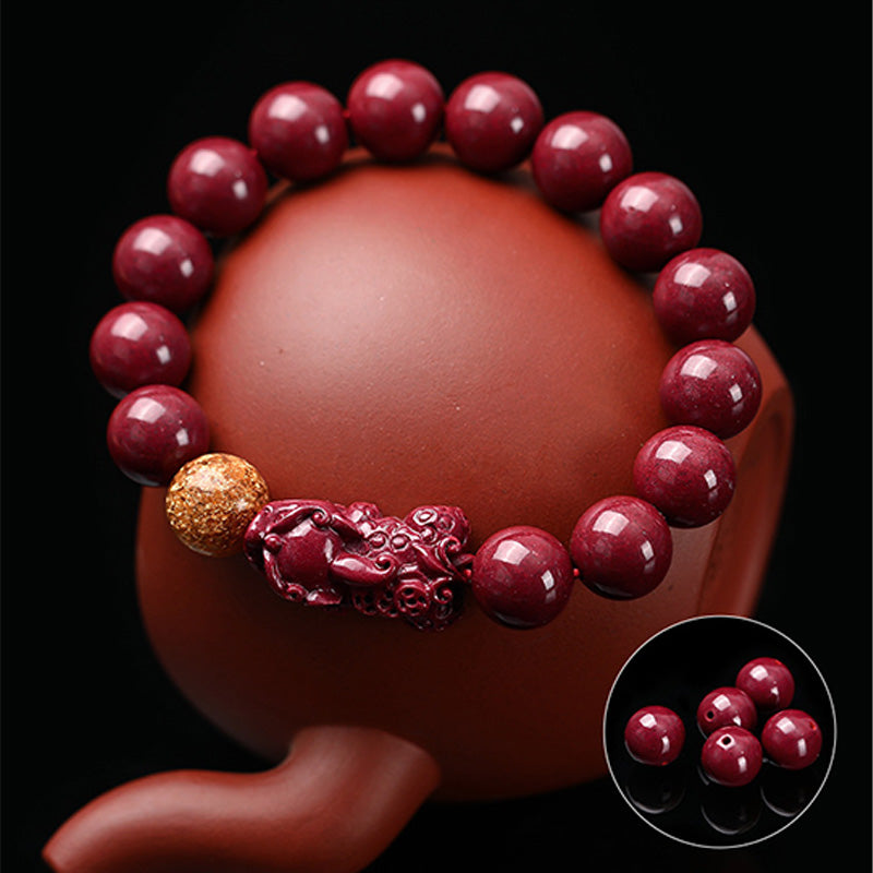 Nimara Ritual Tibetan Cinnabar Pixiu Calm Bracelet