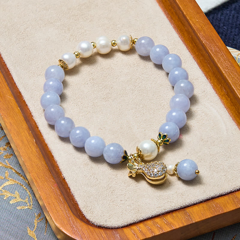 Nimara Ritual Inner Peace And Stress Relief Aquamarine Jade Blue Bracelet Bangle Bundle