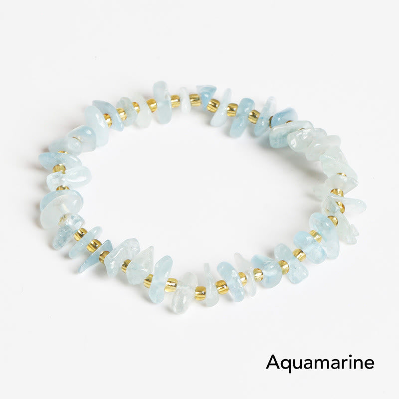 Nimara Ritual Natural Irregular Shape Stone Crystal Meditation Balance Bracelet