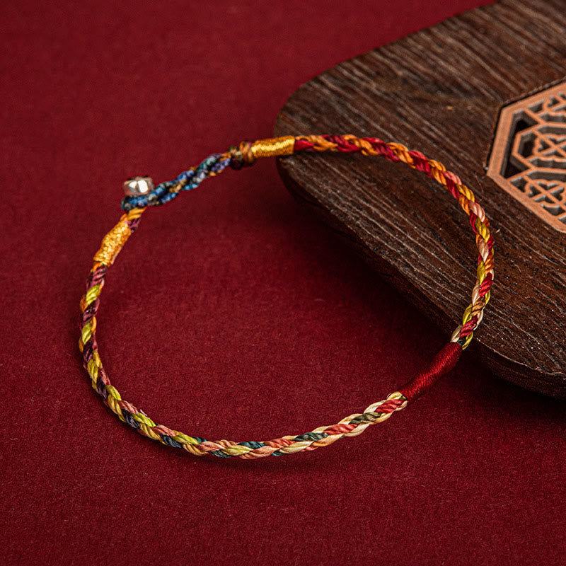 Nimara Ritual Handmade Five Color Thread Luck Couple Child Adult Bracelet