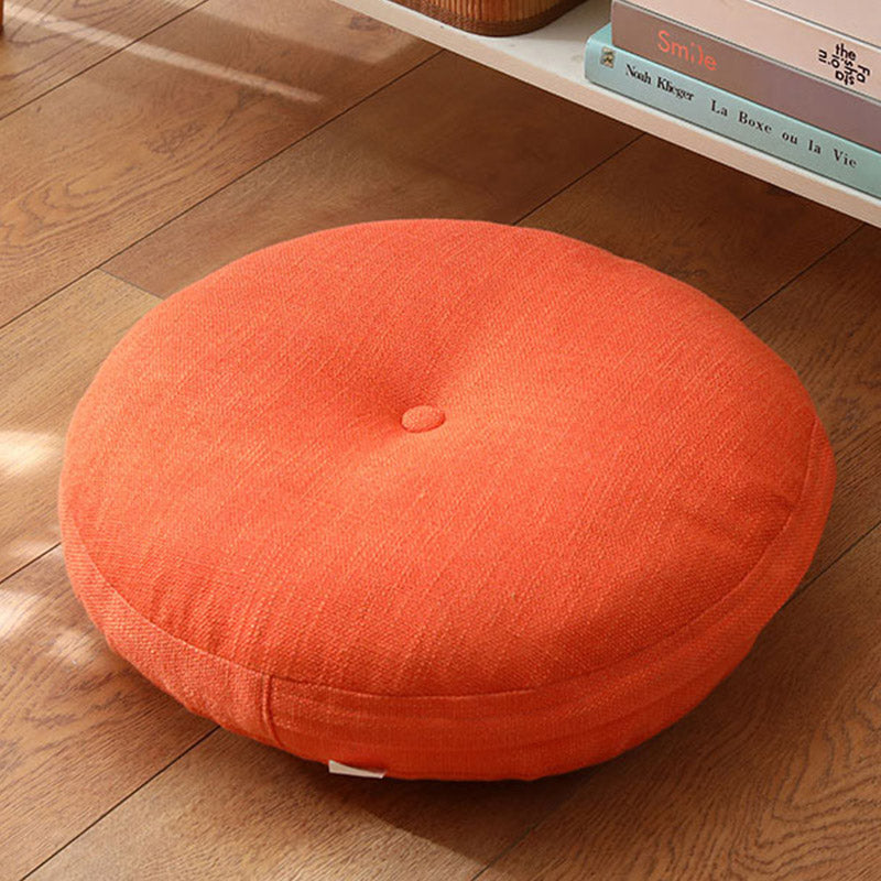 Nimara Ritual Lotus Simple Pattern Linen Meditation Seat Cushion Home Living Room Decoration