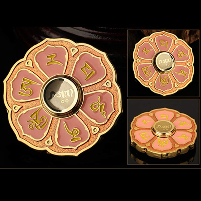 Nimara Ritual Six True Words Fidget Spinner Blessing Finger Hand Spinner Decoration