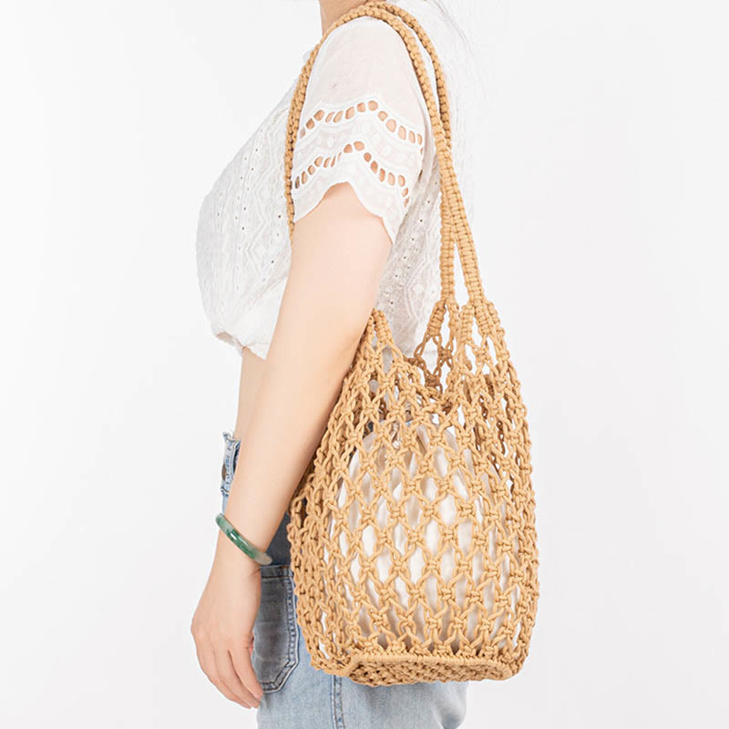 Nimara Ritual Hand-woven Cotton Thread Shoulder Bag Handbags