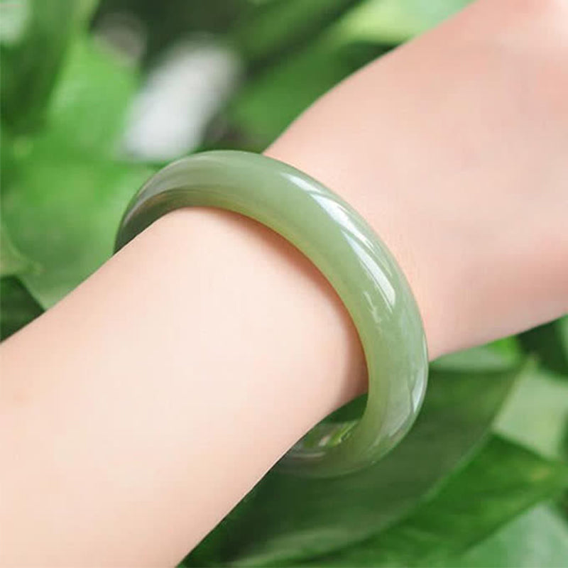 Nimara Ritual Jade Abundance Blessing Bangle Bracelet