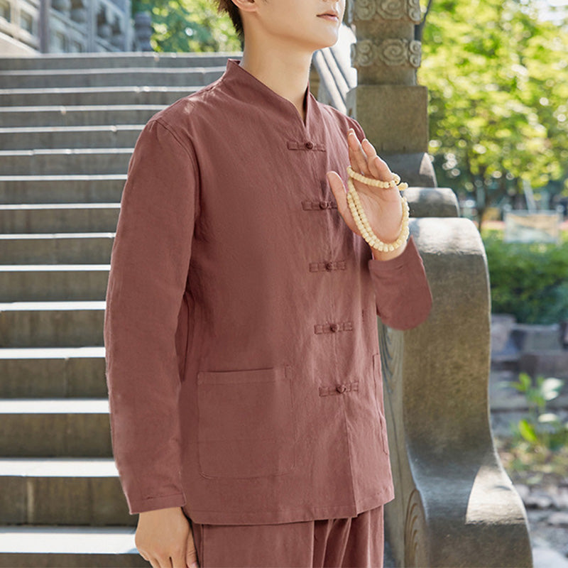 Nimara Ritual Spiritual Zen Practice Yoga Meditation Prayer Clothing Men's Set
