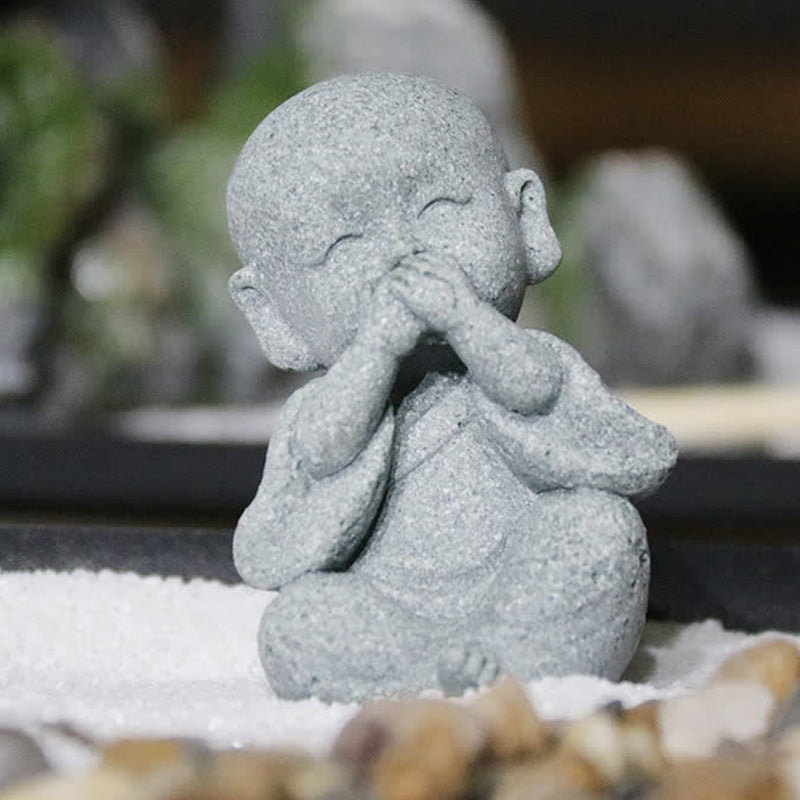 Nimara Ritual Meditation Prayer Monk Buddha Statue Serenity Home Decoration