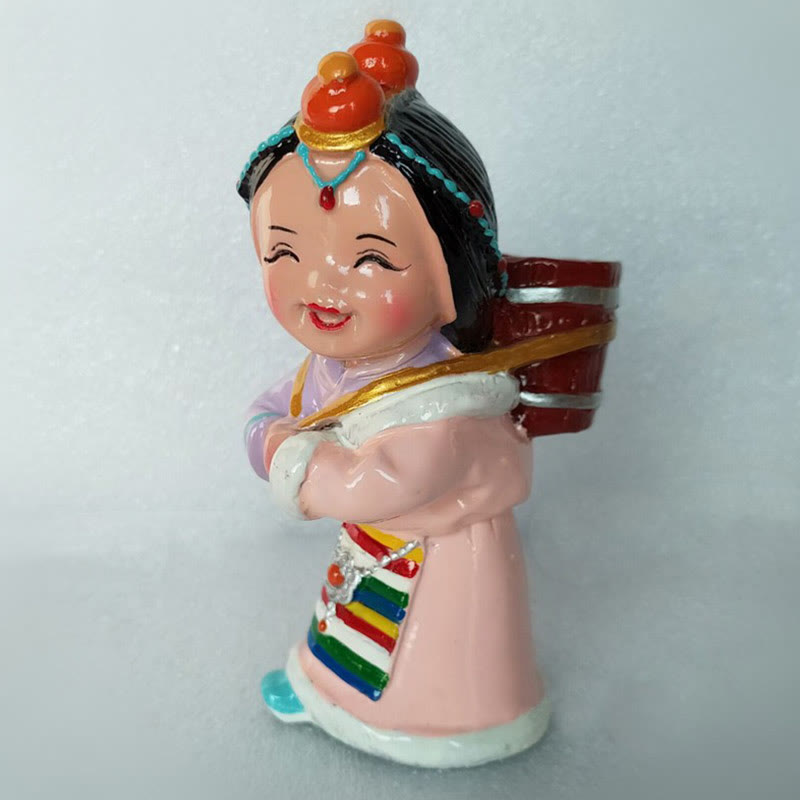 Nimara Ritual Hand Painted Tibetan Figures Creative Home Office Car Decoration Ornament