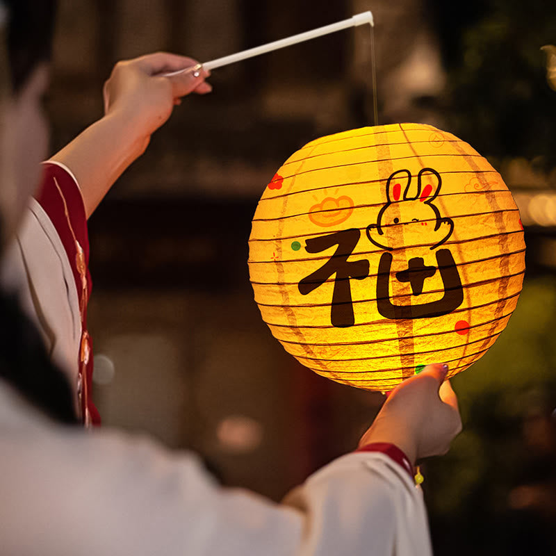Nimara Ritual DIY Rabbit Paper Lantern Lamp Mid-Autumn Festival Lantern Decoration