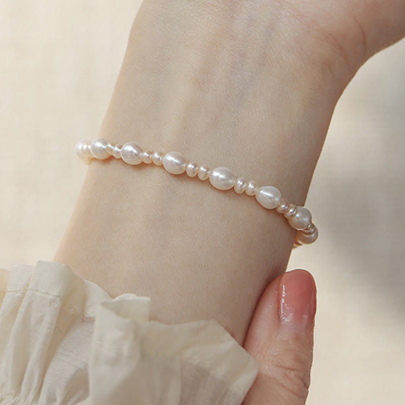 Nimara Ritual Natural Flower Pearl Sincerity Bead Bracelet
