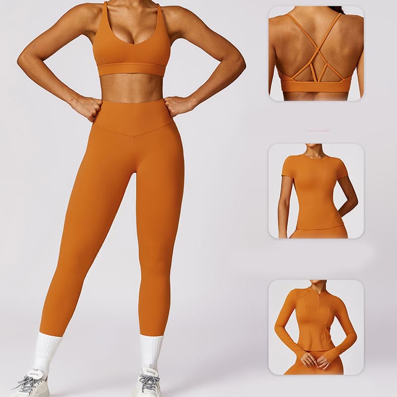 Nimara Ritual Women Short Sleeve T-Shirt Top High Waist Leggings Pants For Sports Yoga