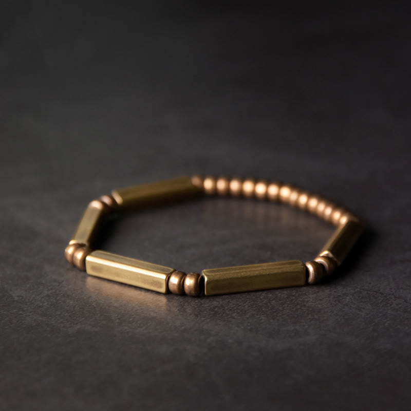 Nimara Ritual Tibetan Simple Design Copper Wealth Luck Bracelet