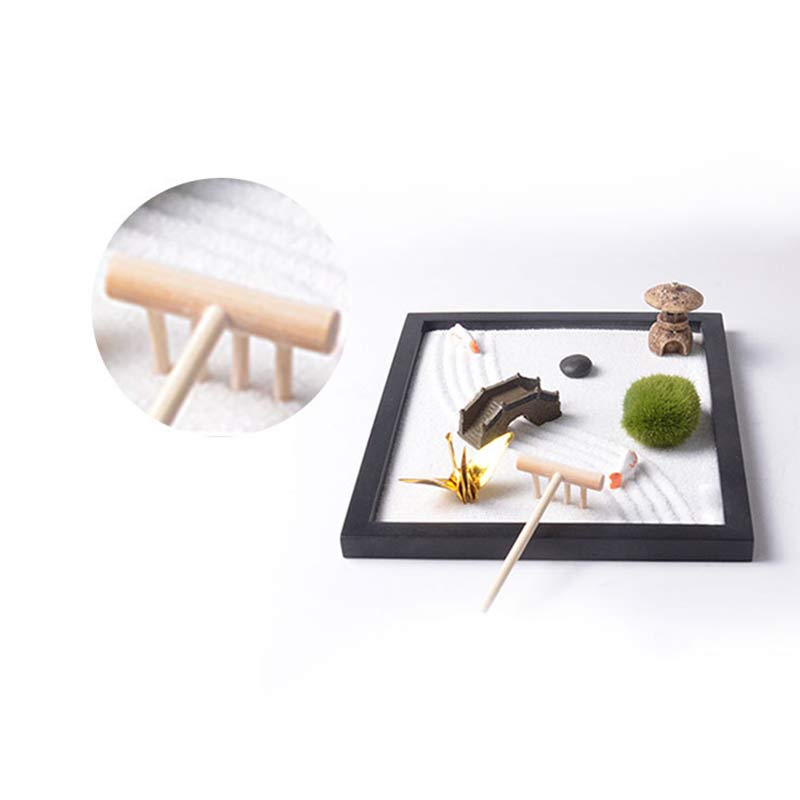 Nimara Ritual Koi Fish Small Bridge Grass Landscape Peace Meditation Zen Garden Decoration