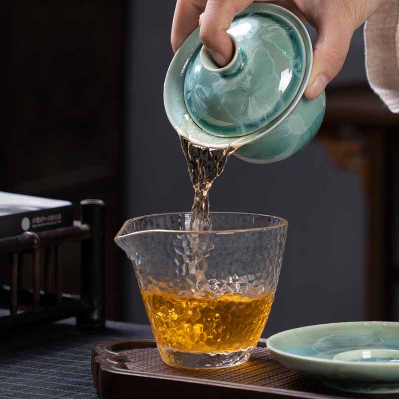 Nimara Ritual Traditional Glaze Ceramic Gaiwan Sancai Teacup Kung Fu Tea Cup And Saucer With Lid 180ml