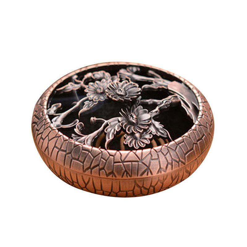 Nimara Ritual Plum Flower Orchid Chrysanthemum Pattern Peace Incense Burner Decoration