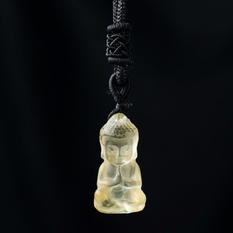 Nimara Ritual Various Crystal Amethyst Pink Crystal White Crystal Citrine Buddha Carved Spiritual Healing Necklace Pendant Decoration