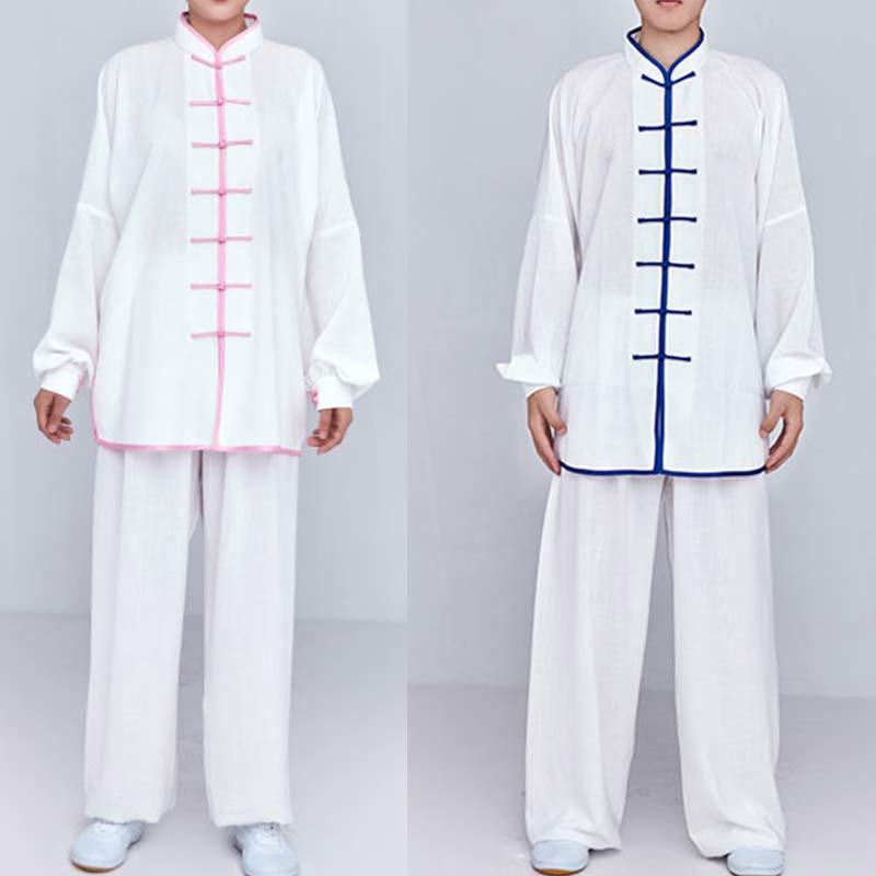 Nimara Ritual Meditation Zen Prayer Spiritual Tai Chi Qigong Practice Unisex Embroidery Clothing Set