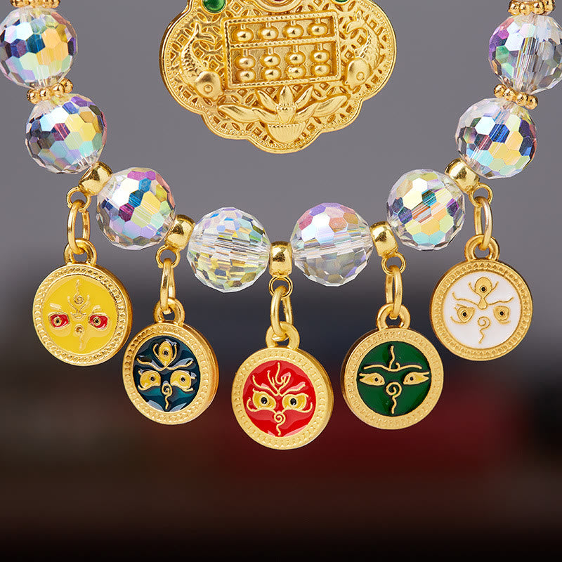 Nimara Ritual Lucky Koi Fish Five God Of Wealth Prosperity Hanging Decoration