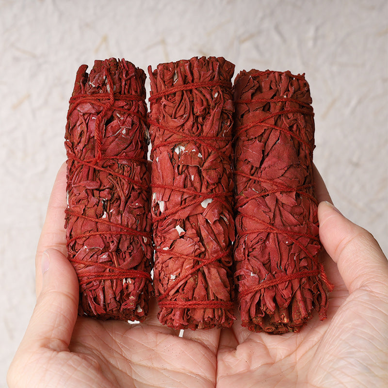 Nimara Ritual Dragon's Blood Sage Smudge Stick for Home Negative Energy Cleansing Incense Healing Meditation Rituals