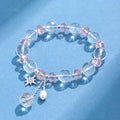 Nimara Ritual White Crystal Pink Crystal Protection Star Charm Bracelet