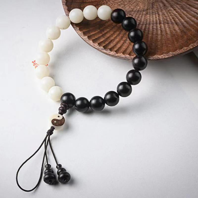 Nimara Ritual Ebony YinYang Protection Bracelet Decoration