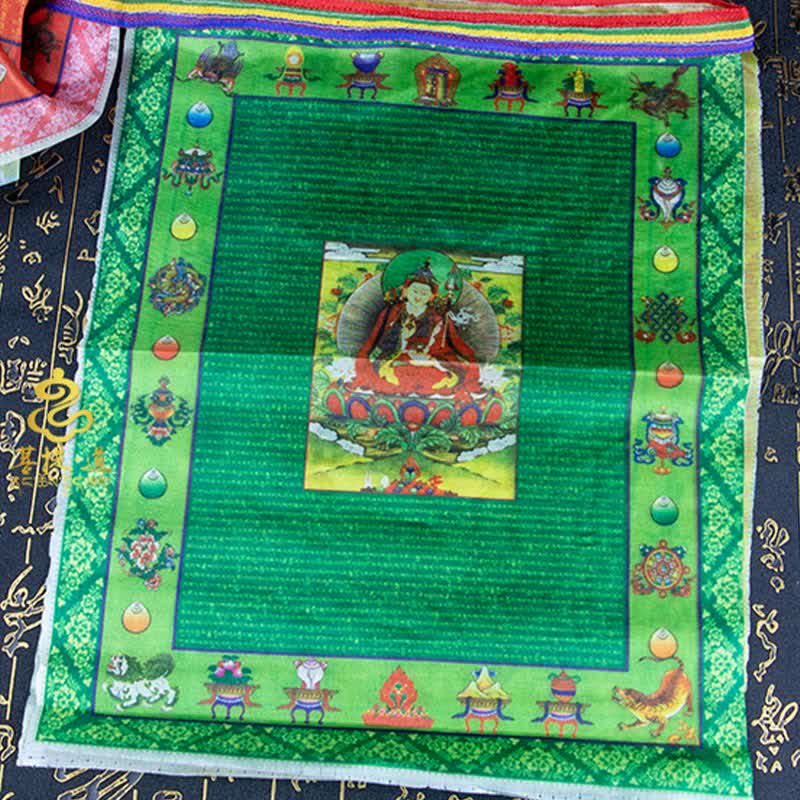 Nimara Ritual Tibetan 5 Colors Windhorse Buddha Tara Scriptures Healing Auspicious Outdoor Prayer Flag