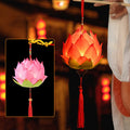 Nimara Ritual DIY Lotus Flower Dragon Lantern Tassel Lamp Decoration