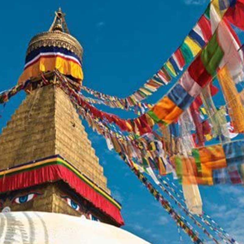 Nimara Ritual Outdoor Long-lasting Windhorse 20 Pcs Prayer Flag