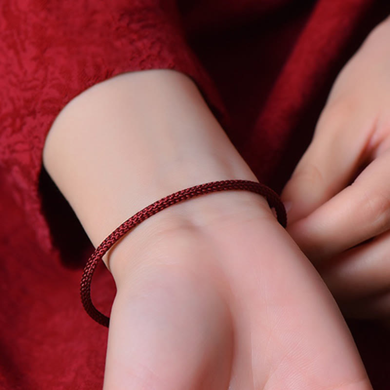 Nimara Ritual Simple Design Handmade Luck Braid String Cuff Bracelet