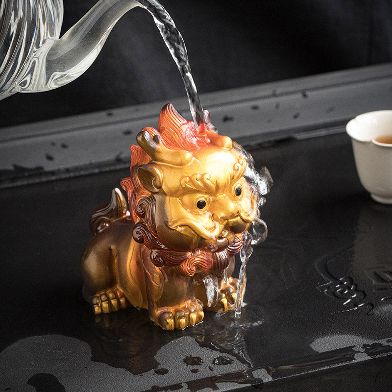 Nimara Ritual Color Changing Small PiXiu Resin Tea Pet Wealth Home Figurine Decoration