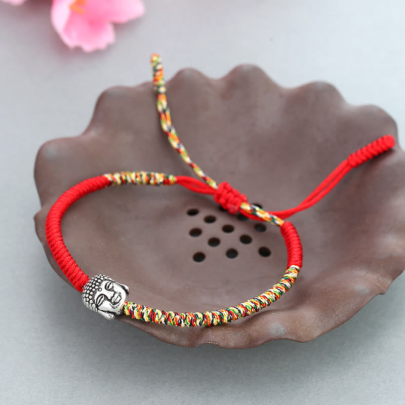 Nimara Ritual Handmade Colorful King Kong Knot Buddha Serenity String Bracelet