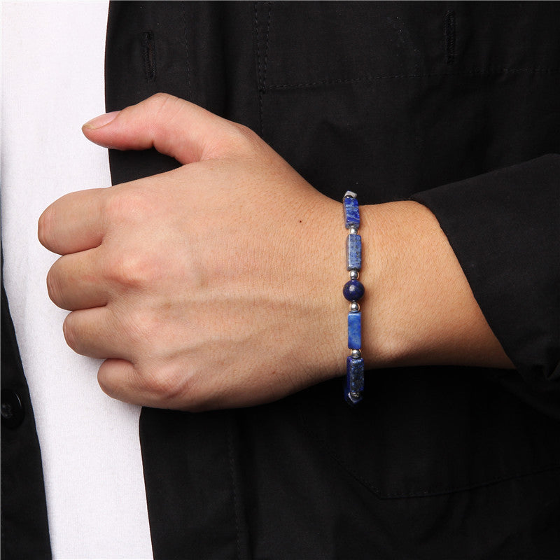 Nimara Ritual Natural Crystal Amethyst Tiger Eye Spiritual Balance Bracelet