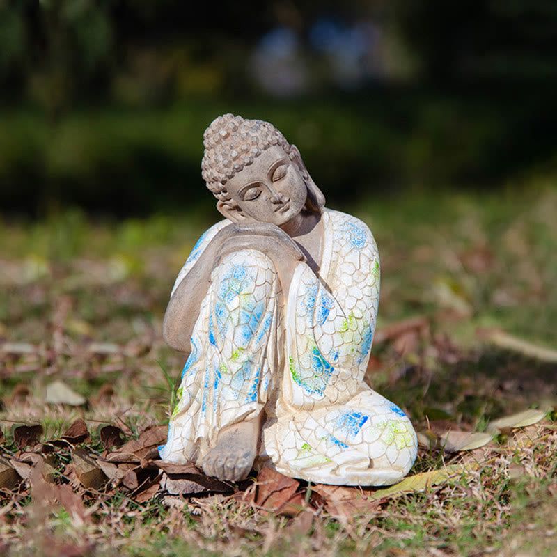 Nimara Ritual Meditating Zen Buddha Serenity Resin Statue Figurine Home Decoration