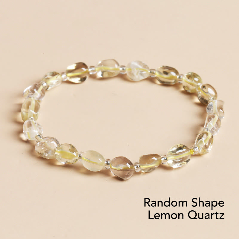 Nimara Ritual Natural Irregular Shape Stone Crystal Meditation Balance Bracelet
