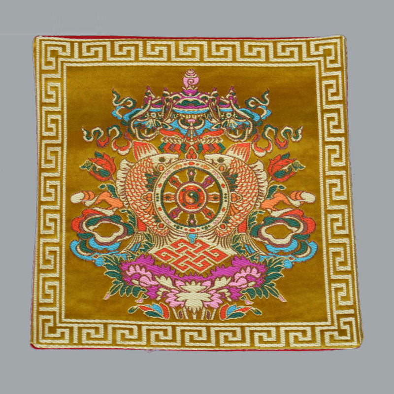 Nimara Ritual Prayer Altar Mat Healing Meditation Vajra Auspicious Symbols