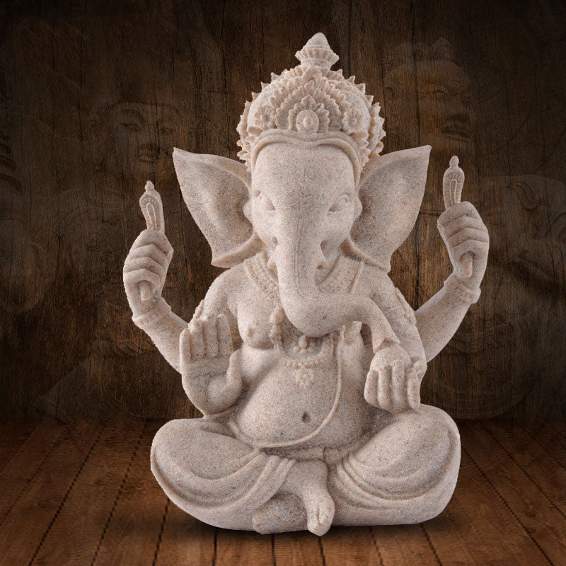 Nimara Ritual Ganesh Ganpati Elephant Statue Wealth Blessing Home Decoration