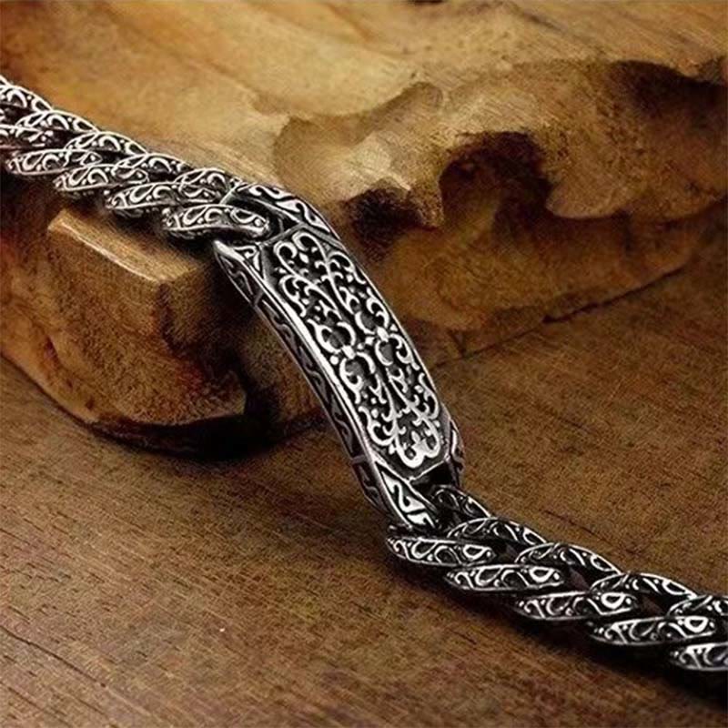 Nimara Ritual Vintage Patterns Engraved Healing Bracelet