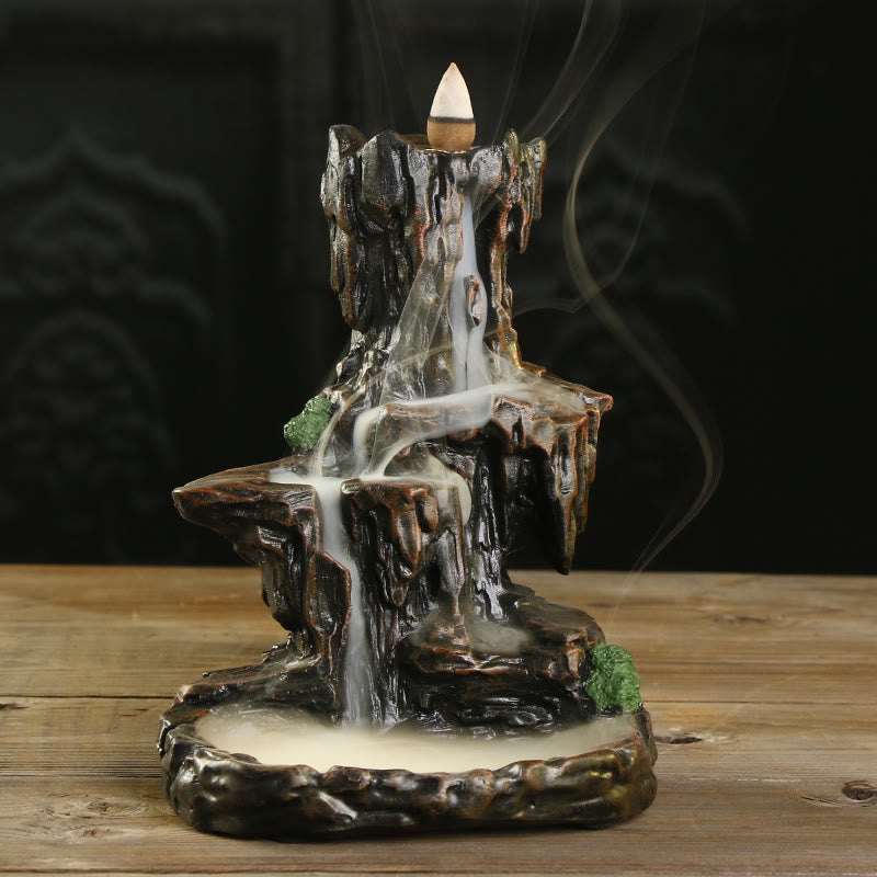 Nimara Ritual Waterfall Backflow Incense Burner Mountain Tower Incense Holders