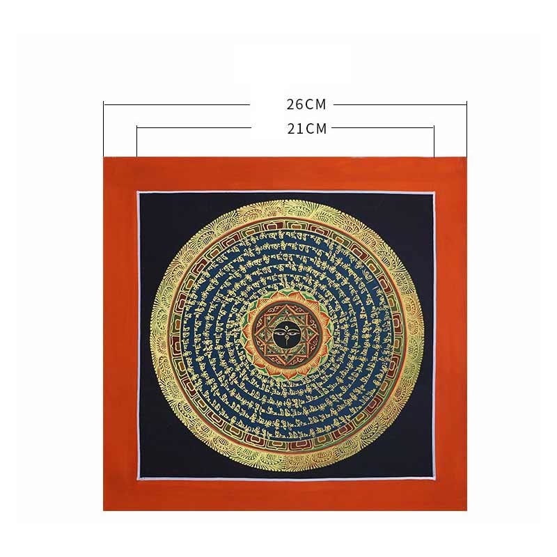Nimara Ritual Tibetan Handmade Thangka Painting Spiritual Blessing Blind Box Random Color Pattern